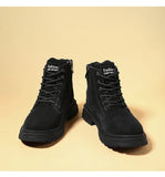Ankle Boots Men Retro Work Shoes Autumn Winter Thick Bottom High Top Outdoor Boots Leather Waterproof High Quality Chelsea Boots