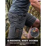 Hiauspor Men's Hiking Cargo Shorts 9"/10" Quick Dry Lightweight Waterproof for Golf Tactical Fishing Casual with 6 Pockets