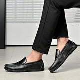 Hot-selling Men's Casual Shoes PU Leather Male Loafers New Arrival Moccasins Light Comfortable Man Driving Wedding Flats Slip-On