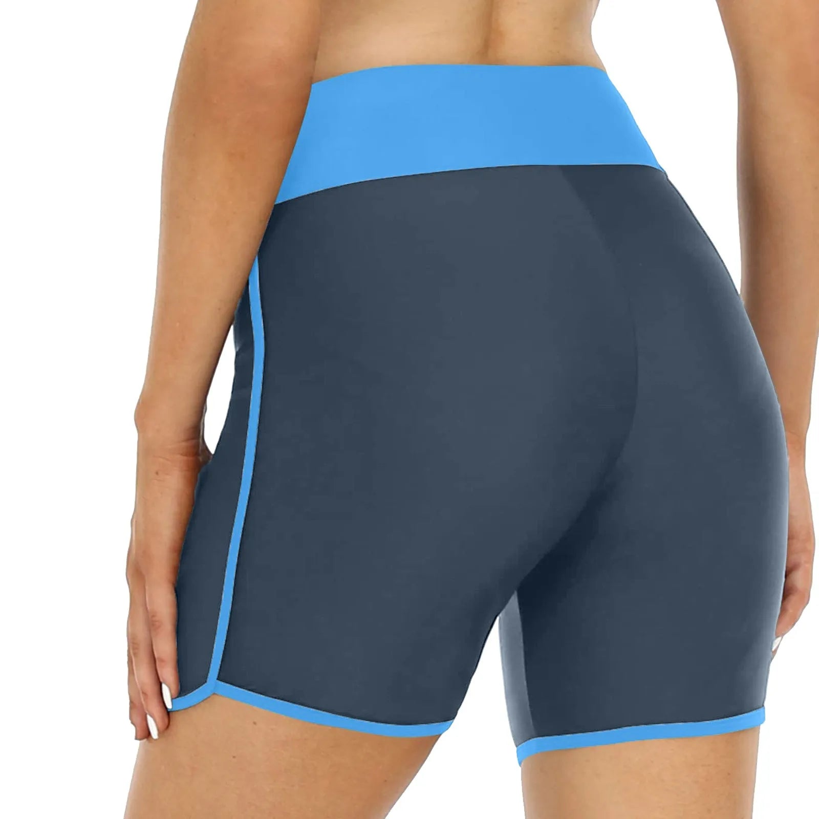 Womens High Stretchy Swim Bottoms Swimming Trunks Boyshorts Summer High Waist Bikini Bottom Bathing Suit Beach Swim Shorts