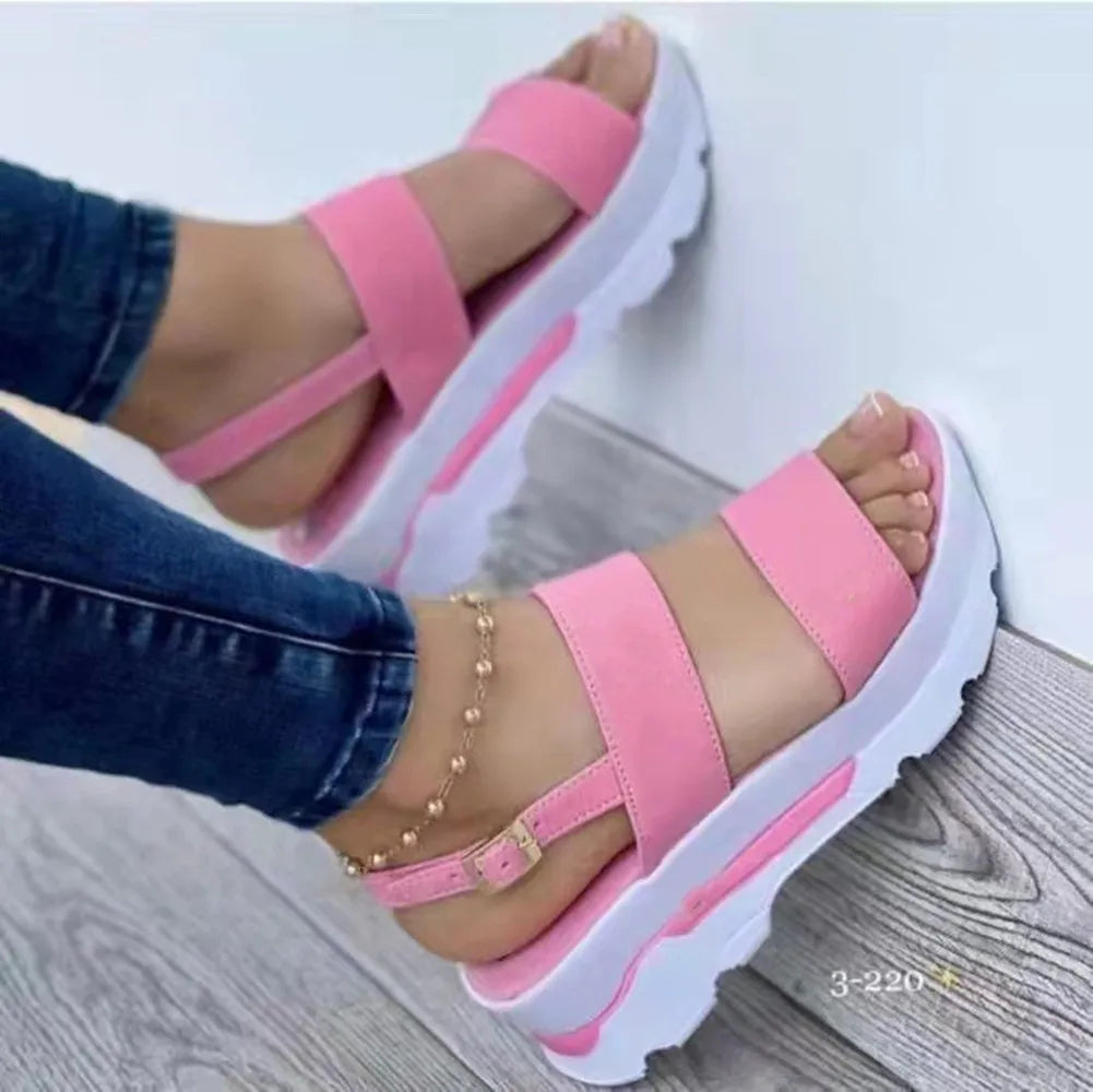 Women 2026 New Sandals Platform Sandals Summer Shoes Women Heels Sandalias Mujer Lightweight Wedges Shoes Platform Heels Sandal