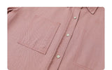 CHIC VEN Fashion Women Shirt Loose Casual Pink Long Sleeve Vintage Cotton Female Blouses Spring Summer 2026 Woman Jacket