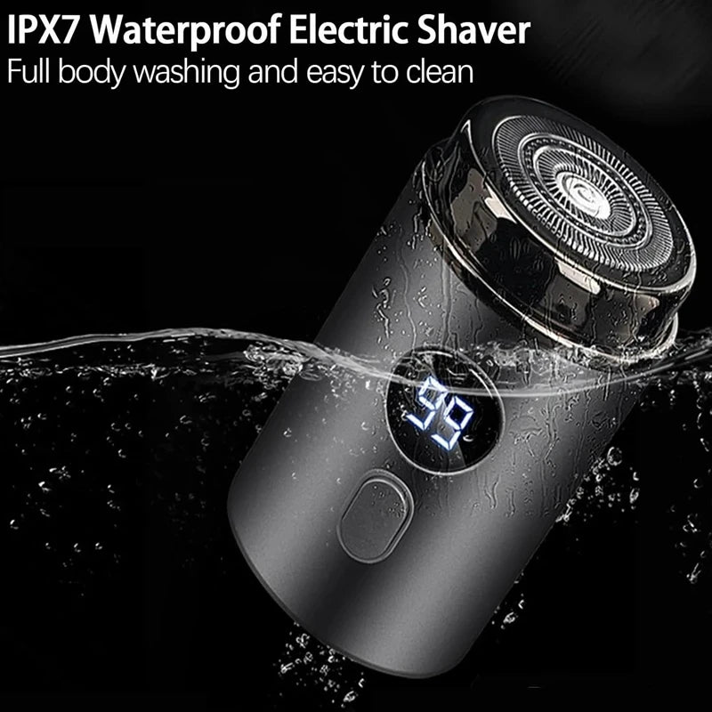 Men Electric Mini Shaver Rechargeable Type-c Charging Car Portable Led Digital Display Wet & Dry Shaver Men Women Home Razor