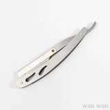 Stainless Steel Razor Holder Golden Men's Manual Folding Straight Edge Shaver Barber Shop Beard Trimmer With Shaving Blade Y1003