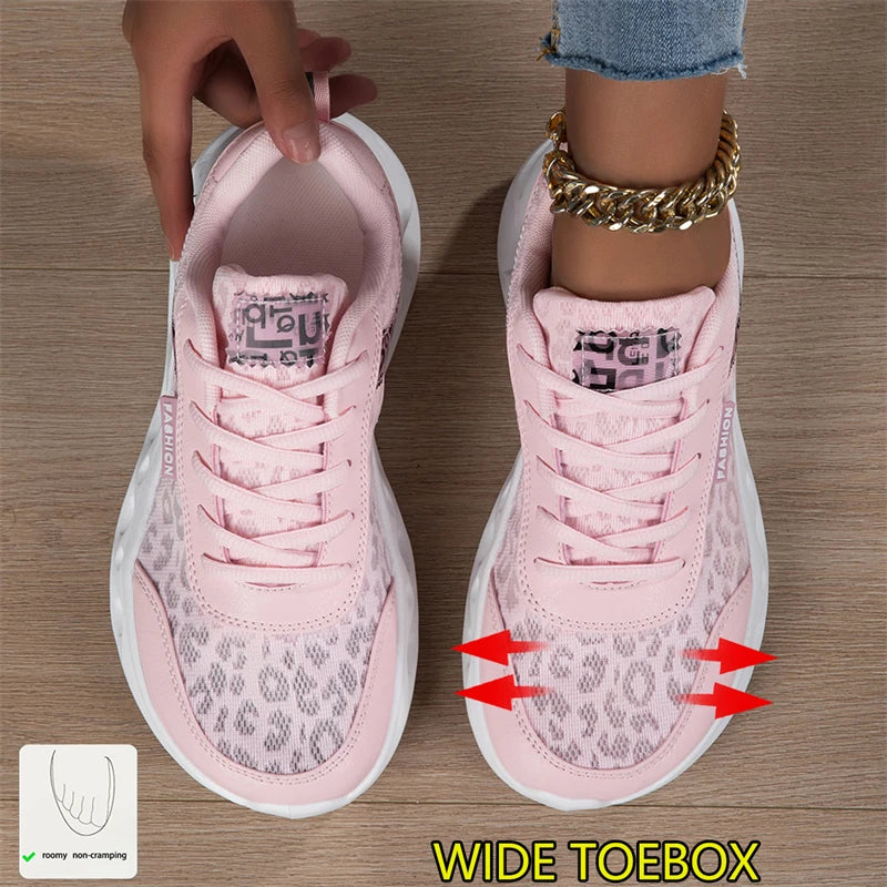 Wide Toe Women's Walking Shoes Pink Barefoot Sneakers For Women Flat Sneakers Comfy Non-slip Casual Sports Shoes Women Trainers