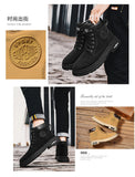 Ankle Boots Men Retro Work Shoes Autumn Winter Thick Bottom High Top Outdoor Boots Leather Waterproof High Quality Chelsea Boots