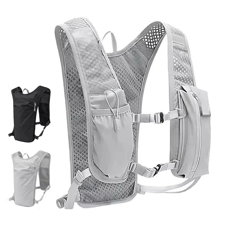 Women Men Running Hydration Vest Camping Hydration Bladder Bag Water Pack Backpack Vest for Trail Hiking Gear Cycling Jogging