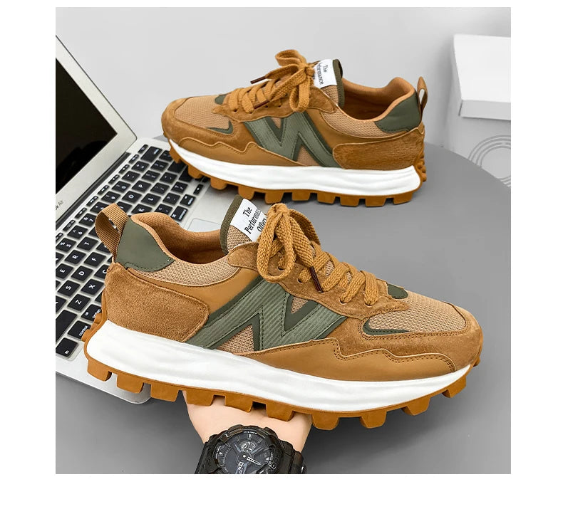 Men New Breathable Sneakers High-end Sport Balance Fashion Shoes for Men Trend Luxury Sneakers Women  Zapatos Altos Hombre