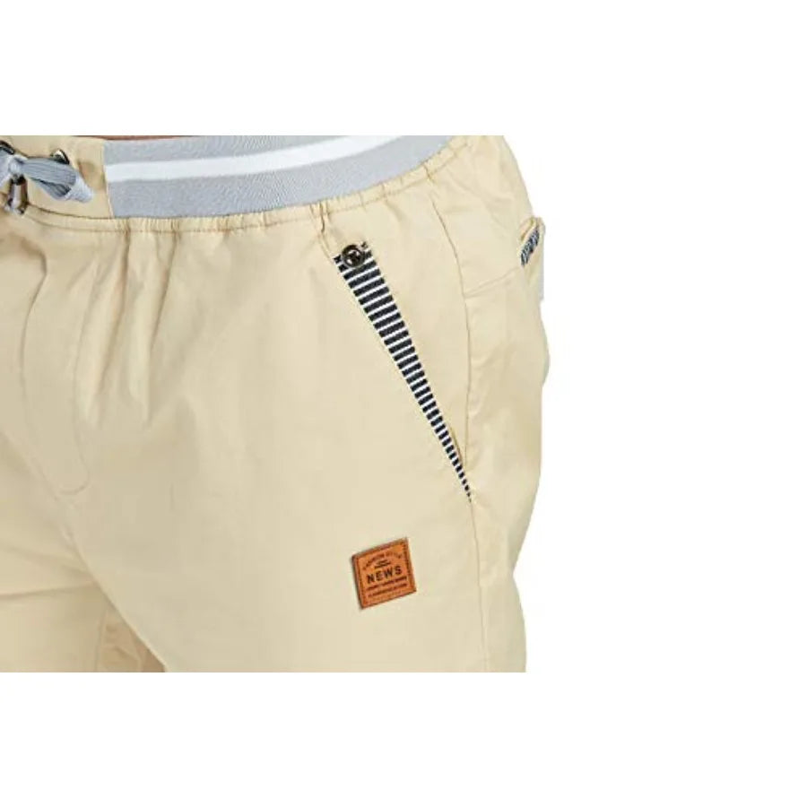 Men's Shorts Casual Classic Fit Drawstring Summer Beach Shorts with Elastic Waist and Pockets
