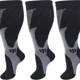 5 Pairs 2XL 3XL 4XL Plus Size Compression Socks Nurse Compression Socks Sport Ladies Men Women Running