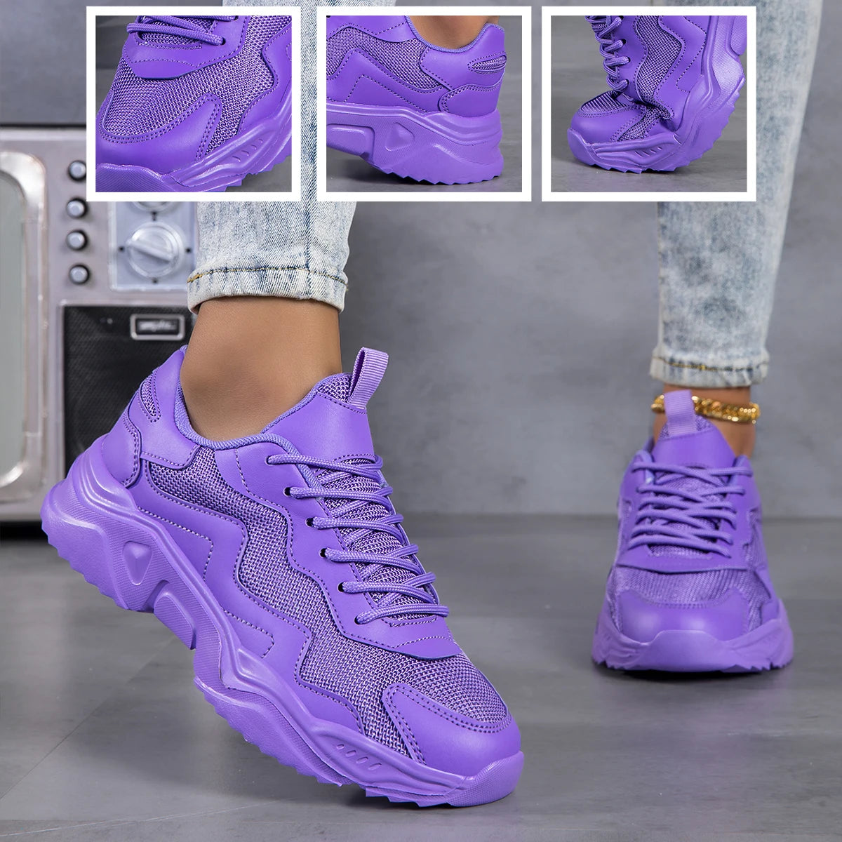 Women Shoes, Women's Sneakers and Casual Shoes, Classic Running Shoes, Trendy Woman Sneakers Lightweight Sneakers for Woman for All‑Day Wear
