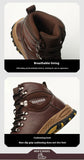 Waterproof Leather Indestructible Men Work Safety Boots Outdoor Military Boots Anti-smash Anti-puncture Industrial Shoes Male