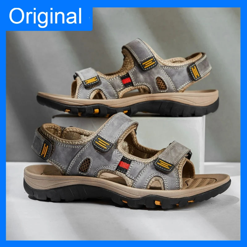 Mens Sandals Soft Non Slip Soles Outdoor Water Hiking Shoes Mesh Quick Drying Breathable Casual Walking Summer Sandals Man