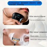 6-Layers Safety Razor Set High Quality Men Shaving Razor Sharp Stainless Steel Changeable Shaver Head Blades