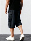 Men's Summer Cargo Shorts, Versatile Casual Pants For Vacation, Commuting, Outdoor, Hiking, Sports, Workout, Fitness, Capri