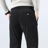 Spring Autumn Men's Corduroy Trousers New Men's Clothing Stretch Slim Fit Casual Pants Fashion Mens Business Work Pants