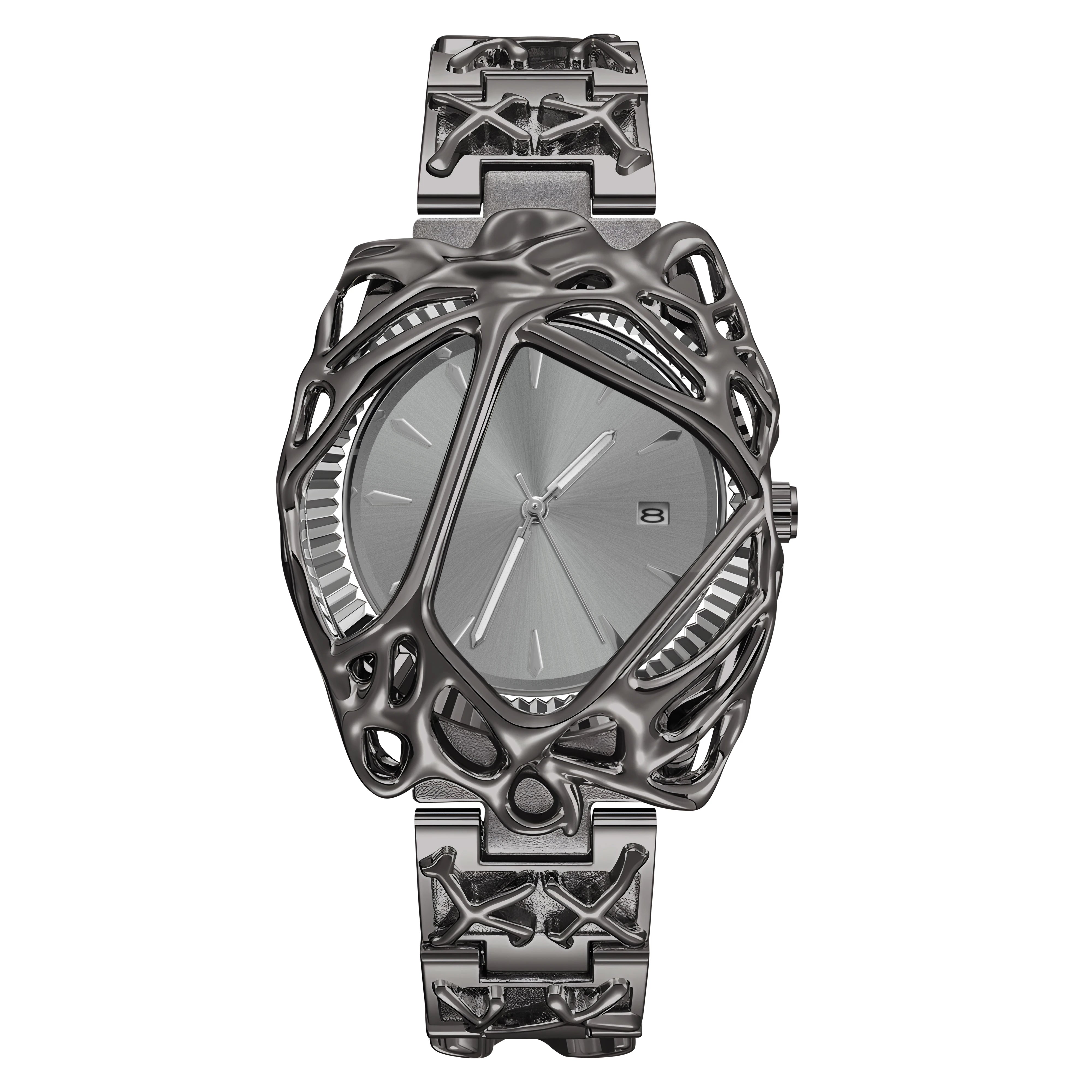 Stylish opposite Sex Vine Watch Alabaster Style Retro Y2K European American Watches Special-Shaped Advanced Ins Niche Watches