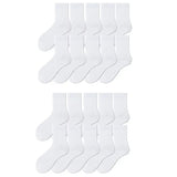 10-40Pairs Woman Men'S Classic Formal Mid-Calf Socks 100% Breathable Cotton Solid Black White Perfect For Business Casual Wear