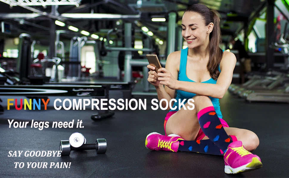 5 Pairs 2XL 3XL 4XL Plus Size Compression Socks Nurse Compression Socks Sport Ladies Men Women Running
