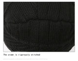 Men's Windproof Hat Outdoor Travel Leisure Winter Scarf Gloves Three-Piece Neck One Plus Cashmere Warm Winter Knitted Hat