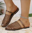 Summer Mesh Sandals Women Casual Ballet Flats Hollow Out Beach Shoes Woman Loafers Summer Closed Toe Mules Sandalias Mujer