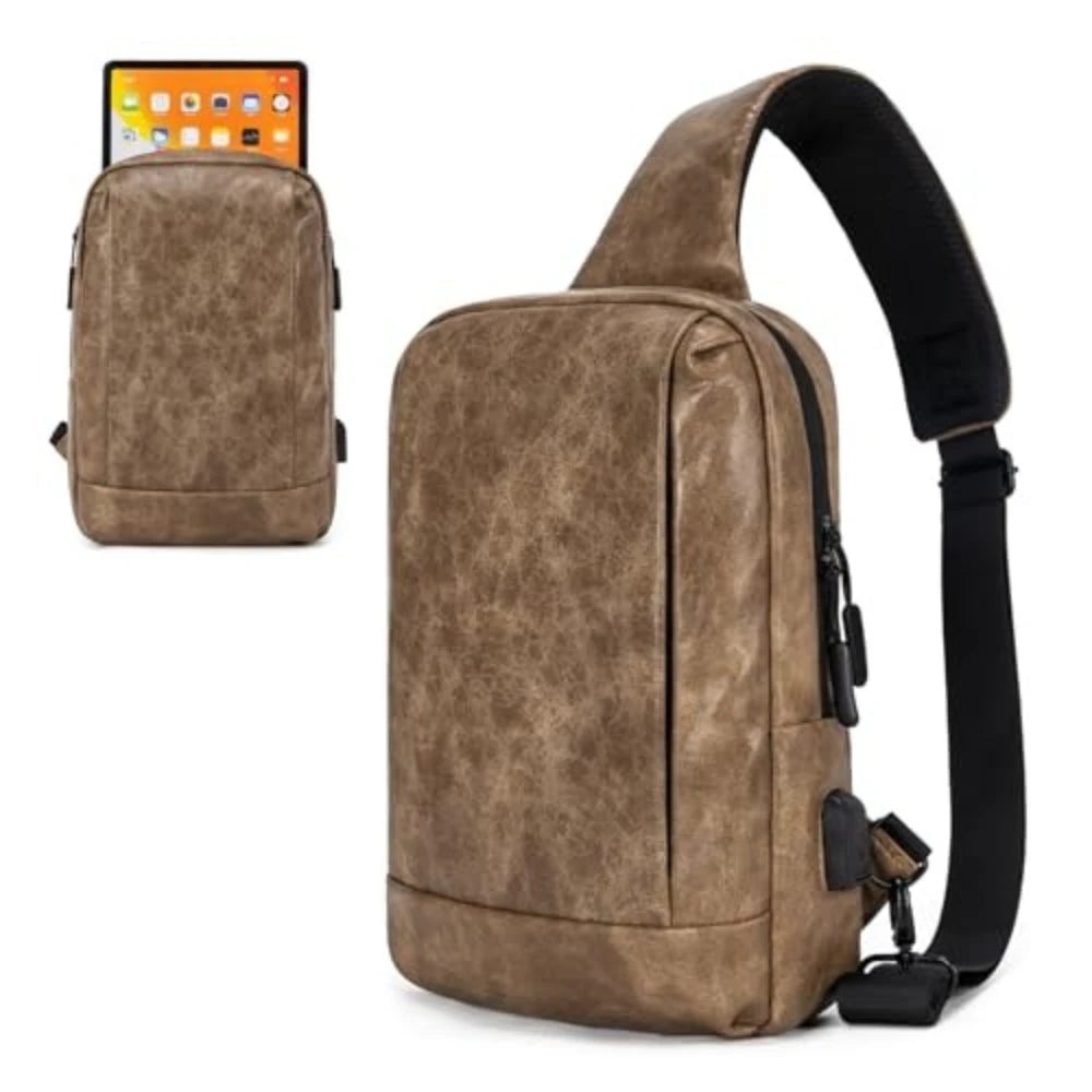 Canvas Messenger Bag Sling Bag Crossbody Shoulder Bag for Men Women Travel Work Satchel Bags