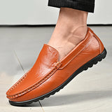 Hot-selling Men's Casual Shoes PU Leather Male Loafers New Arrival Moccasins Light Comfortable Man Driving Wedding Flats Slip-On
