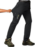Mens Hiking Pants Convertible Lightweight Quick Dry Zip Off Fishing Safari Camping Travel Boy Scout Pants
