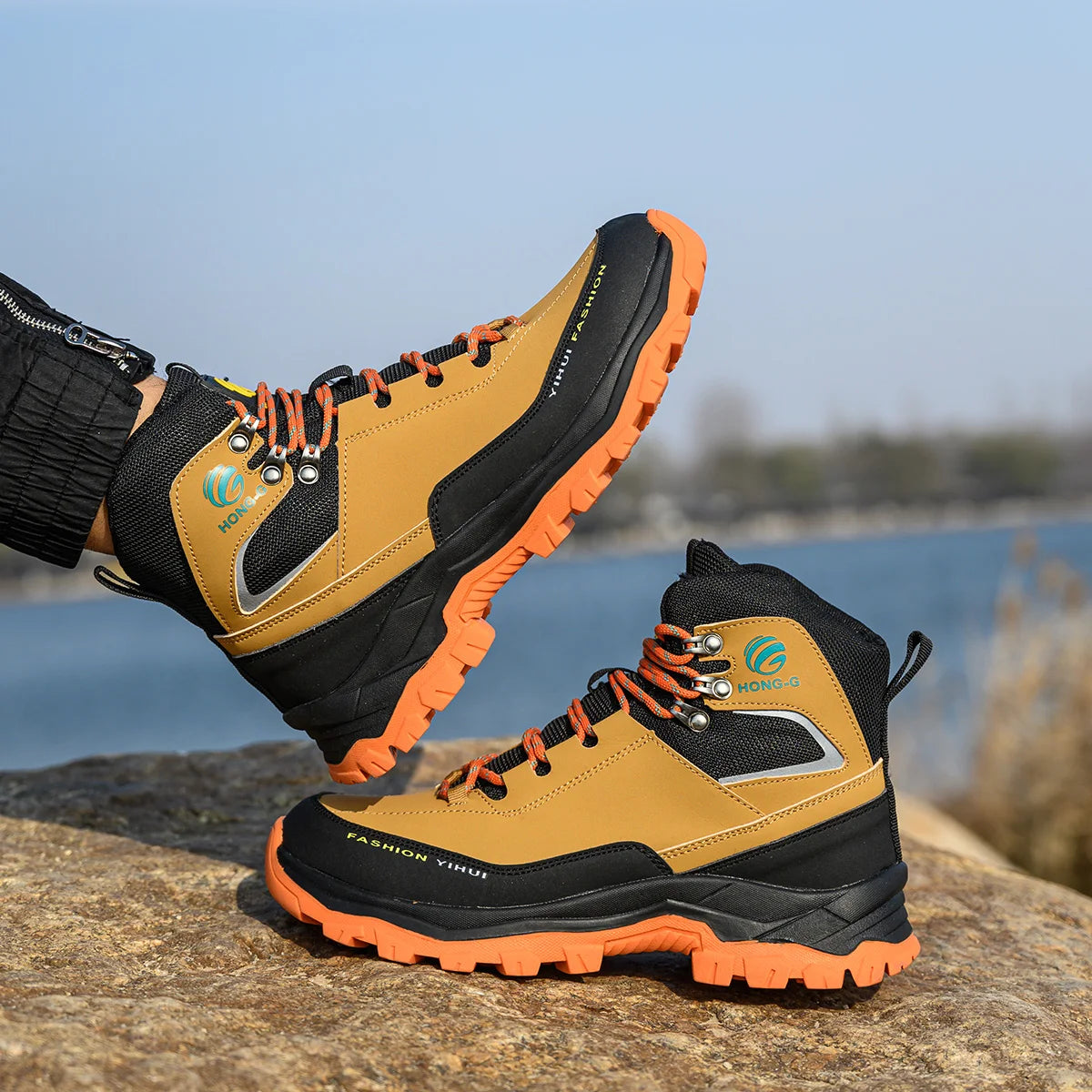 Fashion Best Quality Protective Work Safety Shoes For Men Breathable Shoes Anti-Puncture Steel Toe Cap Anti Puncture Work Boots