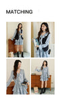 MISHOW Floral Dress for Women Cotton 2026 Spring Blue Luxury V-neck Ruffled Puff Sleeve Dress Party Midi Dress Woman MXE46L2517