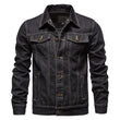 2026 New Autumn Men's Casual Workwear Jeans Jacket Loose Casual Versatile Youthful Male Solid Color Tops Dnim Mens Outwear