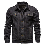 2026 New Autumn Men's Casual Workwear Jeans Jacket Loose Casual Versatile Youthful Male Solid Color Tops Dnim Mens Outwear