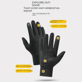 Autumn Winter Outdoor Cycling Gloves Gym Fitness Sports Running Warm Touch Screen Nonslip Gloves Motorcycle Gloves Men Women