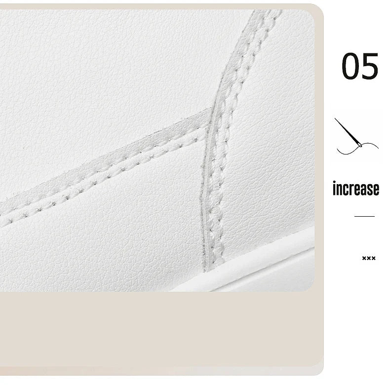 High Quality Men Sneakers Elevator Shoes for Men Fashion Casual Shoes Comfortable Leather Sports Shoes Height Increase 6/8/10cm