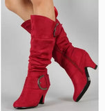 New Fashion Autumn Spring Winter Women Boots Retro Sexy The Knee Long Boots Thin High Heel Boots Platform Women Shoes Plus Size