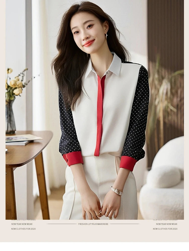 New elegant Women Blouses ladies shirts Blusas Mujer Long Sleeve Shirts causal Tops