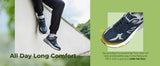 FitVille Newest Walking Shoes for Men Wide Width Sneakers with Arch Support for Flat Feet Heel Pain Relief Plantar Fasciitis