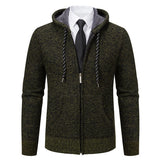 Men's Knitted Cardigan Jacket Vintage Winter Sweater Coat Casual Turndown Collar Fleece Jackets Fashion Mens Autumn Outwear