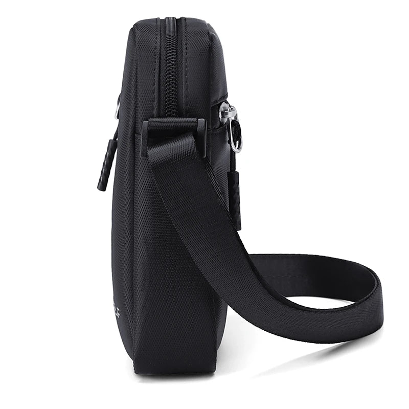 GOLF Mini Shoulder Bag Man Crossbody for Men Black Cross Bag Casual Slim Oxford Small Cell Phone Sling Messeng Bag Lightweight