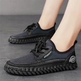 New Trend Man Hiking Shoes Lightweight Soft Mesh Flats Comfortable Non-slip Sneakers Outdoor Casual Sports Shoes Men's Trainers