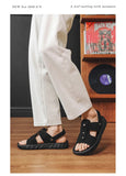 Brand Classic Mens Sandals Summer Genuine Leather Sandals Men Outdoor Casual Lightweight Sandal Fashion Men Sneakers