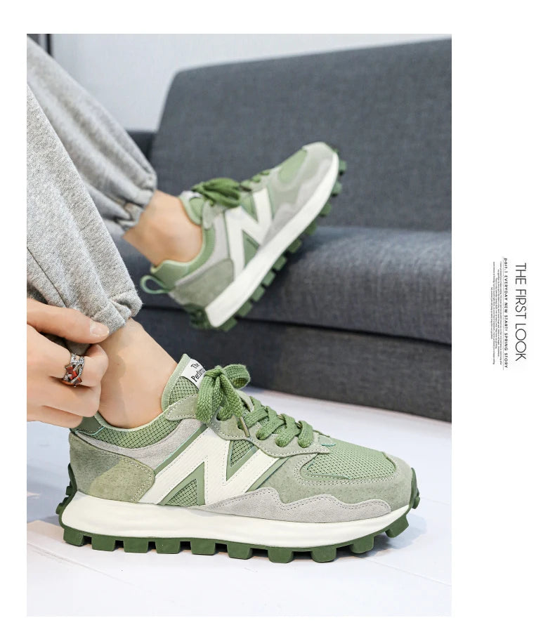 Men New Breathable Sneakers High-end Sport Balance Fashion Shoes for Men Trend Luxury Sneakers Women  Zapatos Altos Hombre