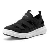 FitVille Summer Men's Wide Width Casual Diabetic Sandals, Lightweight Open Toe Sandals Built-in Arch Support, Effective Foot Pain Relief for Plantar Fasciitis, for Wide & Swollen Feet