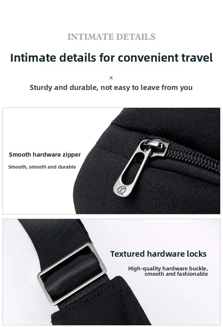 Sling Chest Bag Anti-theft Men Chest Bag Waterproof Tactical Sling Crossbody Bags Travel Cross Body Pack for Men