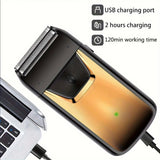 Professional Foil Electric Shaver for Men – Rechargeable, Waterproof, LED Display, Beard Trimmer, USB Charging, Portable Grooming Tool