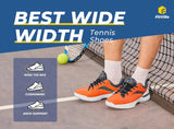 FitVille Men'S Wide Pickleball & All Court Tennis Shoes Lightweight Slip-Resistant Athletic Sneakers With Arch Support For Plantar Fasciitis Men'S Shoes Casual Sneakers Autumn Gym Clothes
