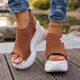 Summer Elegant and Sexy Wedge Thick Soled Sandals Fashionable Best Selling New Comfortable Plus Size Beach Women's Shoes
