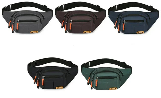 Oxford Waterproof Mobile Waist Bag for Men Women Multifunctional Large Capacity Fanny Pack Wear-resistant Riñoneras Para Hombre