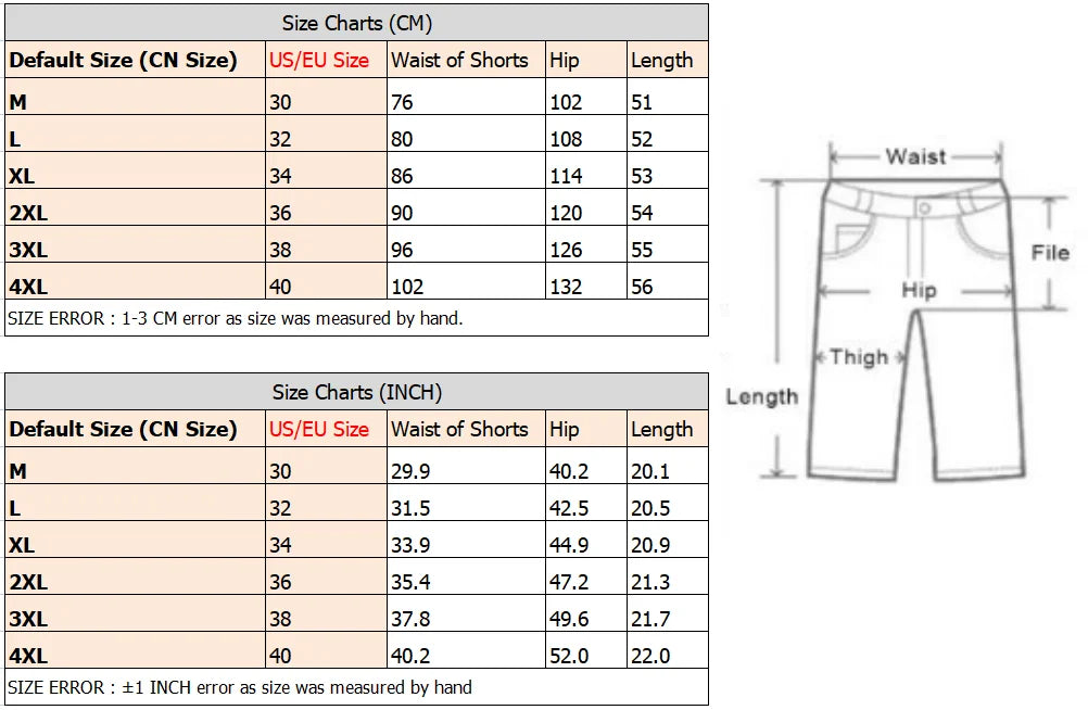 Men's Quick Dry Cargo Shorts Summer Waterproof Hiking Shorts Outdoor Multi-pockets Camping Training Work Shorts Man