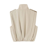 KONDALA 2026 Spring Fall Casual Elegant Women Vests Suitable For Daily Commuting Weekend Outing Shopping And Casual Gathering
